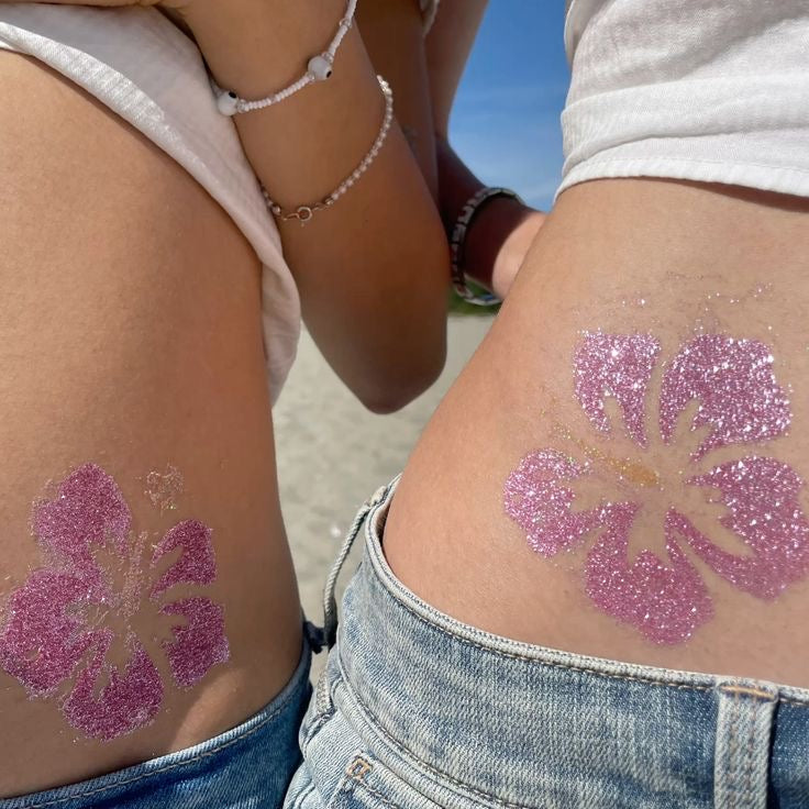 SS “Aloha Summer” Glitter Temporary Tattoo Set