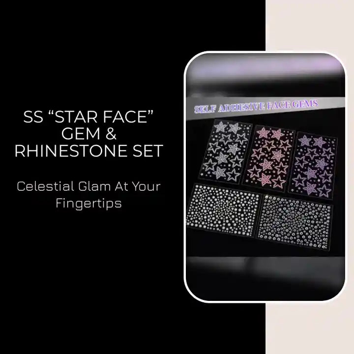SS &ldquo;Star Face&rdquo; Gem &amp; Rhinestone Set by@Outfy